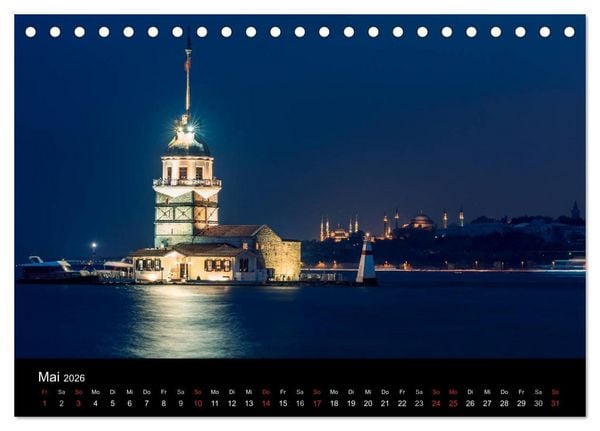 Produktbild: Istanbul - Stadt am Bosporus (Tischkalender 2026 DIN A5 quer), CALVENDO Monatskalender