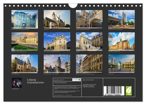 Produktbild: Leipzig Impressionen (Wandkalender 2026 DIN A4 quer), CALVENDO Monatskalender