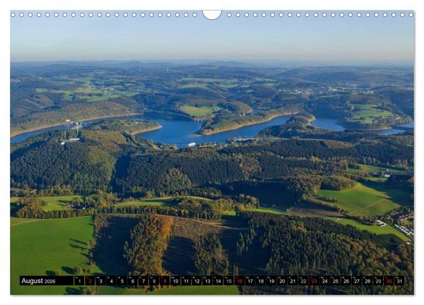 Produktbild: Biggesee und Listertalsperre (Wandkalender 2026 DIN A3 quer), CALVENDO Monatskalender