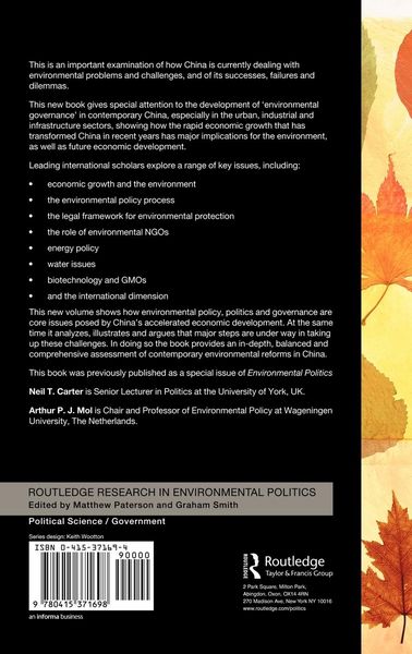 Produktbild: Environmental Governance in China