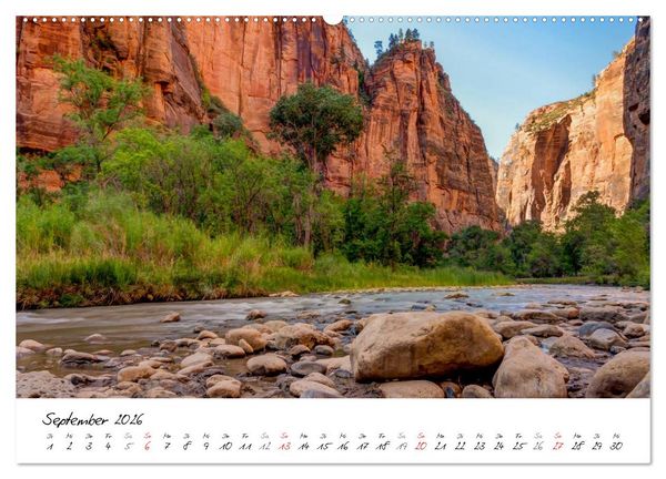 Produktbild: National-Parks der USA (Wandkalender 2026 DIN A2 quer), CALVENDO Monatskalender