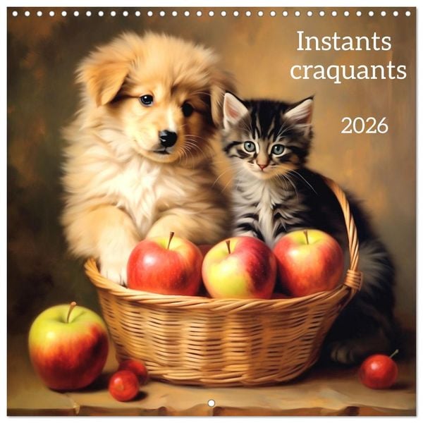 Produktbild: Instants craquants (Calendrier mural carr&eacute; 2026 30x30 cm) Calendrier double avec une page pour vos prises de notes