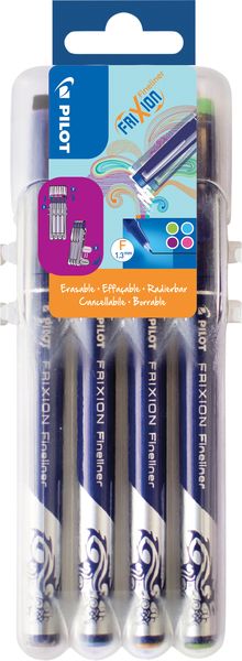 Pilot Pen - FriXion Fineliner 4er Set 2 Go Classic