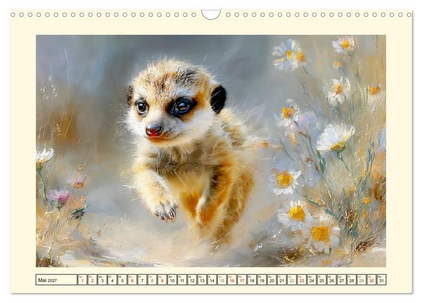 Produktbild: Erdm&auml;nnchen. Kleine Helden der Savanne (Wandkalender 2027 DIN A3 quer), CALVENDO Monatskalender
