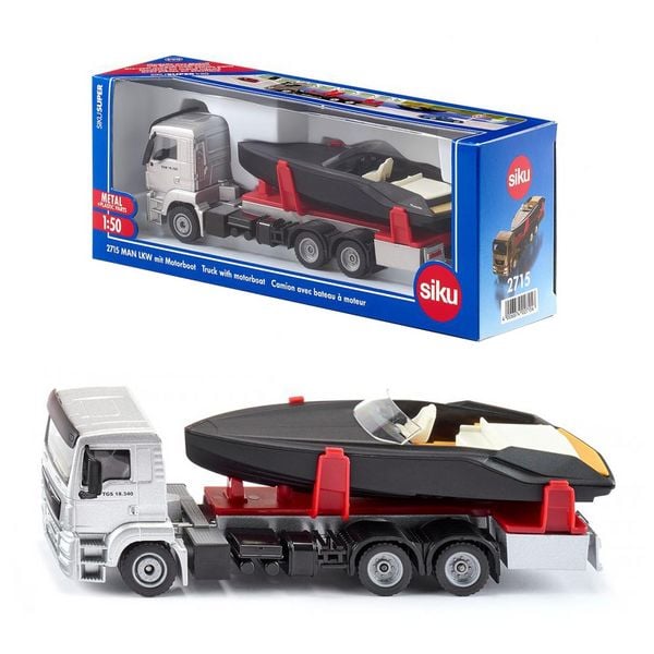 Siku 2715 MAN LKW mit Motorboot