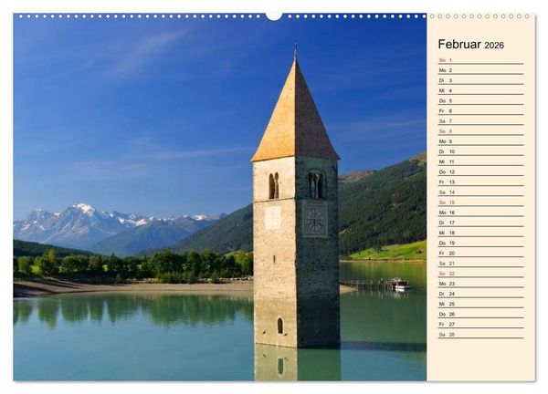 Produktbild: S&uuml;dtirol - Zwischen Ortler und Dolomiten (Wandkalender 2026 DIN A2 quer), CALVENDO Monatskalender