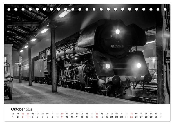 Produktbild: Dampfloks in der DDR (Tischkalender 2026 DIN A5 quer), CALVENDO Monatskalender