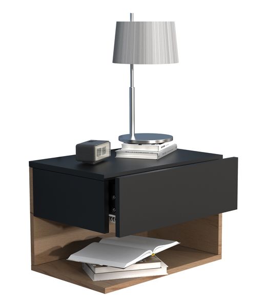 Produktbild: Wandschublade Wand H&auml;nge Nachttisch Usal XL 45cm