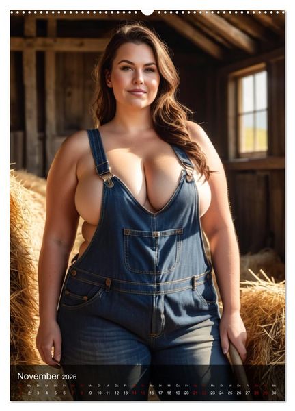 Produktbild: XXL Farm Girls (hochwertiger Premium Wandkalender 2026 DIN A2 hoch), Kunstdruck in Hochglanz