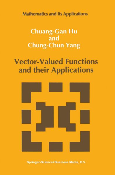 Produktbild: Vector-Valued Functions and their Applications