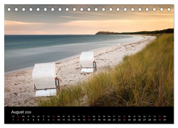 Produktbild: Ostseeinsel R&uuml;gen Impressionen (Tischkalender 2026 DIN A5 quer), CALVENDO Monatskalender