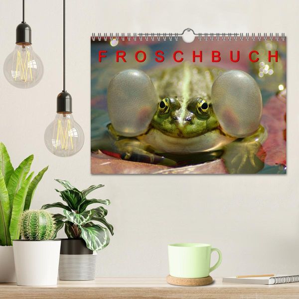 Produktbild: FROSCHBUCH (Wandkalender 2026 DIN A4 quer), CALVENDO Monatskalender