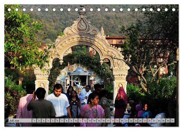 Produktbild: Uttarakhand &ndash; Land der G&ouml;tter (Tischkalender 2026 DIN A5 quer), CALVENDO Monatskalender