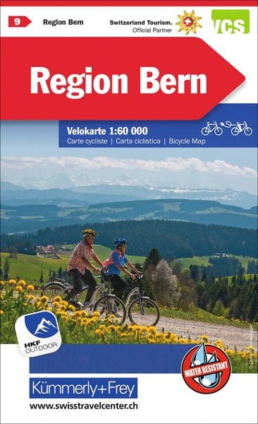 Produktbild: K&uuml;mmerly+Frey Velokarte 9 Region Bern 1:60.000