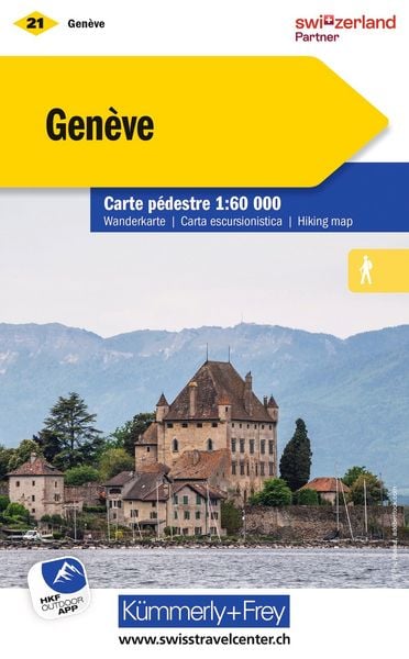 Produktbild: KuF Schweiz Wanderkarte 21 Gen&egrave;ve