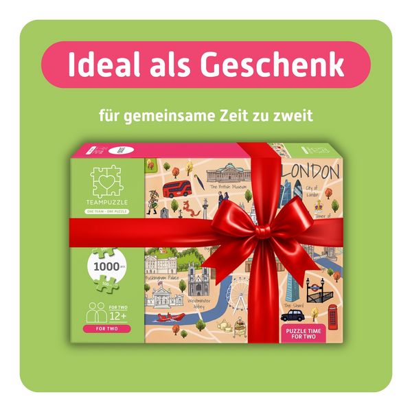 Produktbild: TEAMPUZZLE &ndash; London &ndash; 1000 Teile &ndash; Erwachsenenpuzzle f&uuml;r zwei Personen