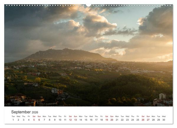 Produktbild: San Marino The oldest Republic in the world (High Quality Premium Wall Calendar 2026 DIN A2 landscape),CALVENDO 12 Month Wall Calendar