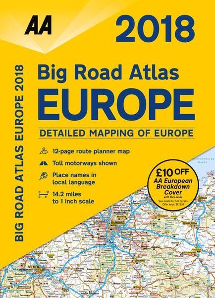 Produktbild: 2018 Big Road Atlas Europe