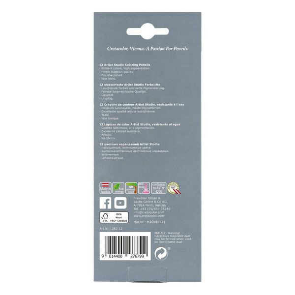 Produktbild: Cretacolor Buntstifte wasserfest, 12er Set
