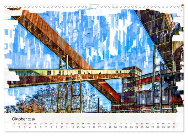 Produktbild: Ruhrpott Art (Wandkalender 2026 DIN A3 quer), CALVENDO Monatskalender