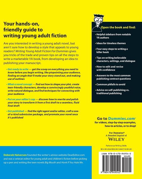 Produktbild: Writing Young Adult Fiction For Dummies