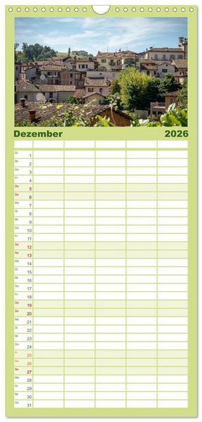 Produktbild: Familienplaner 2026 - Barolo in den H&uuml;geln des Langhe mit 5 Spalten (Wandkalender, 21 x 45 cm) CALVENDO