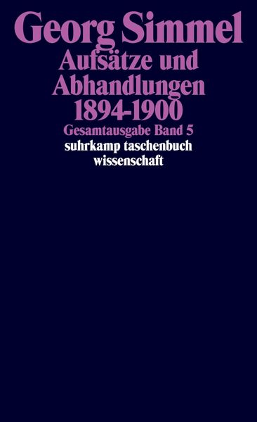 Gesamtausgabe in 24 Bänden, Taschenbuch von Georg Simmel, Suhrkamp, 9783518284056