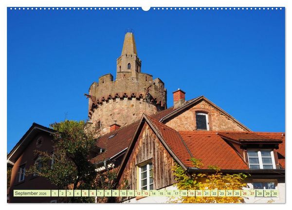 Produktbild: Weinheim erleben Schlosspark, Burgen und einladender Marktplatz (Wandkalender 2026 DIN A2 quer), CALVENDO Monatskalender