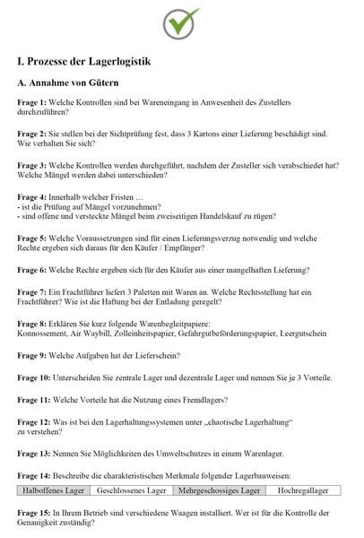 Produktbild: Top-Pr&uuml;fung Fachkraft f&uuml;r Lagerlogistik - 400 &Uuml;bungsaufgaben f&uuml;r die Abschlusspr&uuml;fung
