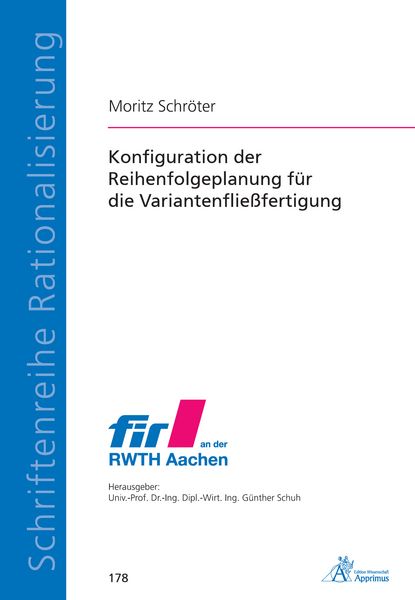 Produktbild: Konfiguration der Reihenfolgeplanung f&uuml;r die Variantenflie&szlig;fertigung