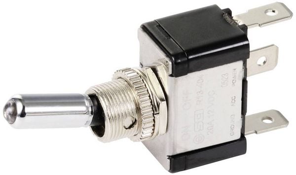 Produktbild: TRU COMPONENTS TC-11193848 Kippschalter 12 V/DC 20A 1 x Aus/Ein rastend 1St.