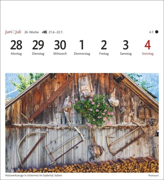 Produktbild: Alpen Sehnsuchtskalender 2027 - Wochenkalender mit 53 Postkarten