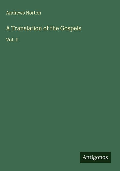 Produktbild: A Translation of the Gospels
