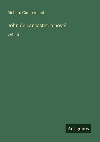 Produktbild: John de Lancaster: a novel