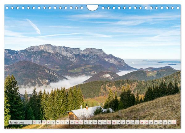 Produktbild: Wanderparadies Bayerische Alpen (Wandkalender 2026 DIN A4 quer), CALVENDO Monatskalender