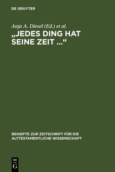 Produktbild: "Jedes Ding hat seine Zeit ..."