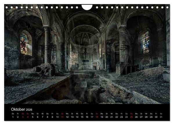 Produktbild: Geheimnisvolle Orte - Lost Places (Wandkalender 2026 DIN A4 quer), CALVENDO Monatskalender