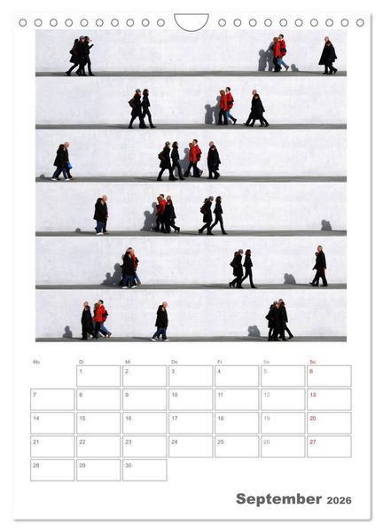 Produktbild: Wall People - Bilderserie von Eka Sharashidze (Wandkalender 2026 DIN A4 hoch), CALVENDO Monatskalender
