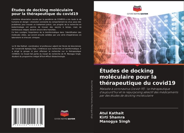 Produktbild: &Eacute;tudes de docking mol&eacute;culaire pour la th&eacute;rapeutique du covid19