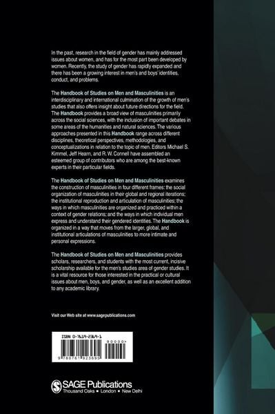 Produktbild: Handbook of Studies on Men and Masculinities