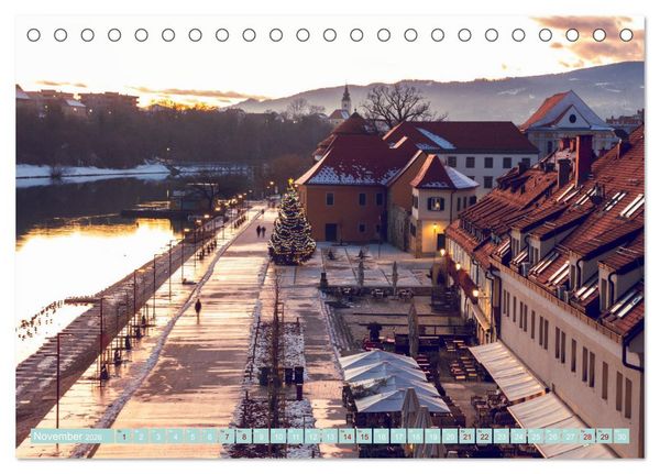 Produktbild: Maribor - Entspannde Stadt am Ufer der Drau (Tischkalender 2026 DIN A5 quer), CALVENDO Monatskalender