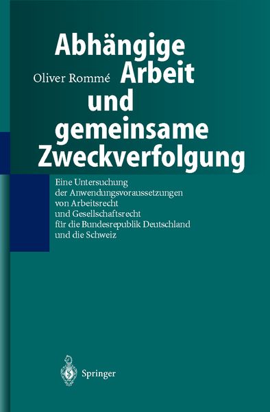 Abhängige Arbeit und gemeinsame Zweckverfolgung