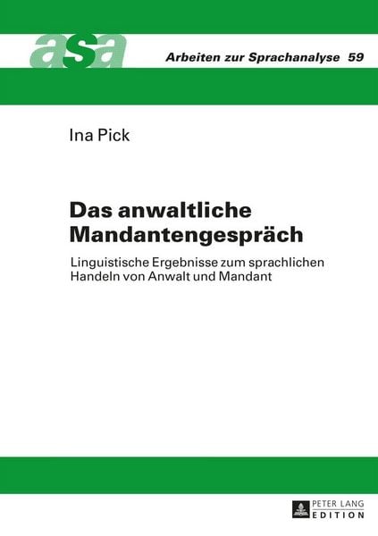 Produktbild: Das anwaltliche Mandantengespr&auml;ch