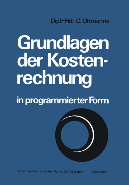 Produktbild: Grundlagen der Kostenrechnung in programmierter Form