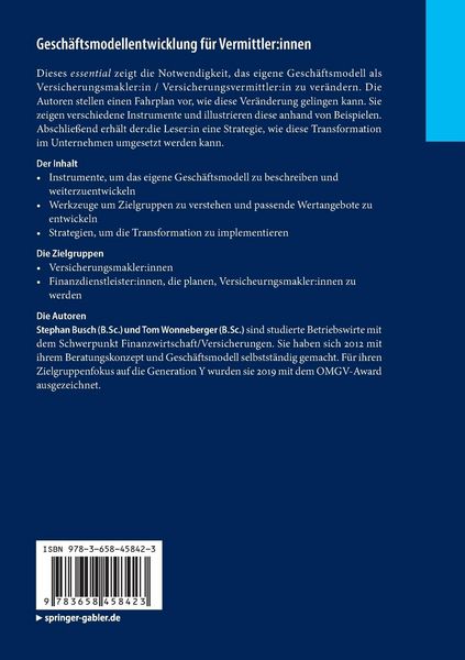 Produktbild: Gesch&auml;ftsmodellentwicklung f&uuml;r Vermittler:innen