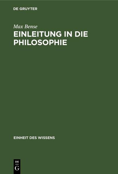 Produktbild: Einleitung in die Philosophie
