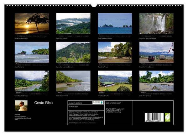 Produktbild: Costa Rica (hochwertiger Premium Wandkalender 2027 DIN A2 quer), Kunstdruck in Hochglanz