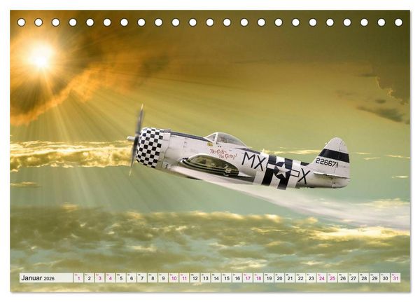 Produktbild: Modellflugzeuge in ACTION (Tischkalender 2026 DIN A5 quer), CALVENDO Monatskalender