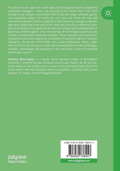 Produktbild: The Soviet Union&rsquo;s Agricultural Biowarfare Programme