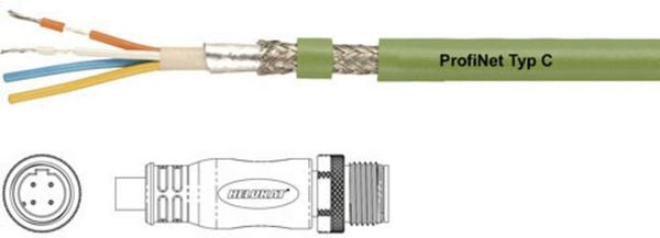 Produktbild: HELU 806484 Sensor-/Aktor-Anschlussleitung M12 Stecker, gerade 3.00m Polzahl Sensoren: 4 1St.